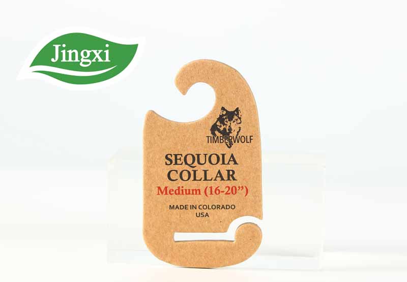 FSC Hot sale customized Eco friendly natural recyclable dog leash collar harness cardboard Craft paper card hangers