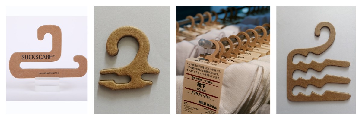 Cheap price customized  two packs socks cardboard paper hangers hooks for retail shops display