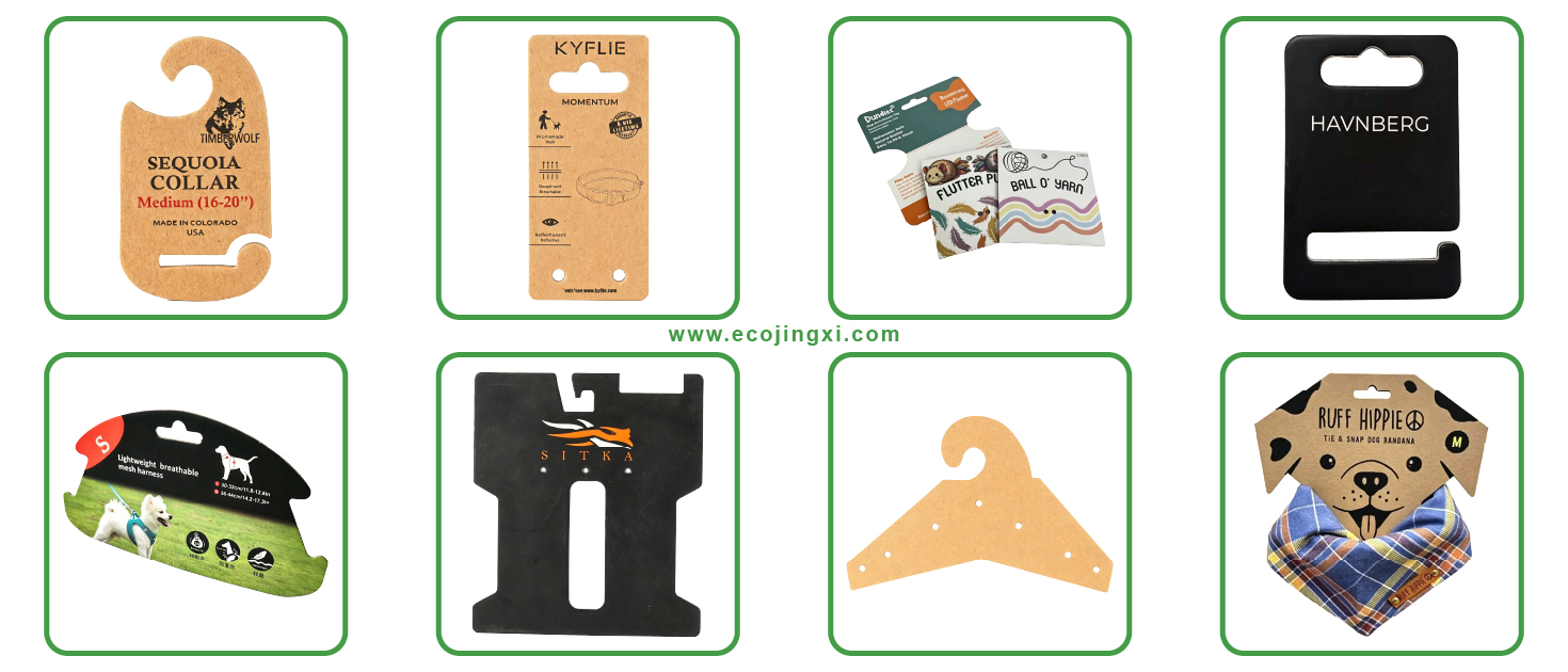 Custom Biodegradable dog leash holder header tags for packaging Custom Biodegradable dog leash holder header tags for packaging