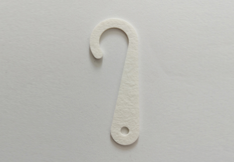 Recycled Eco J paper cardboard hooks for hats Plush toys display