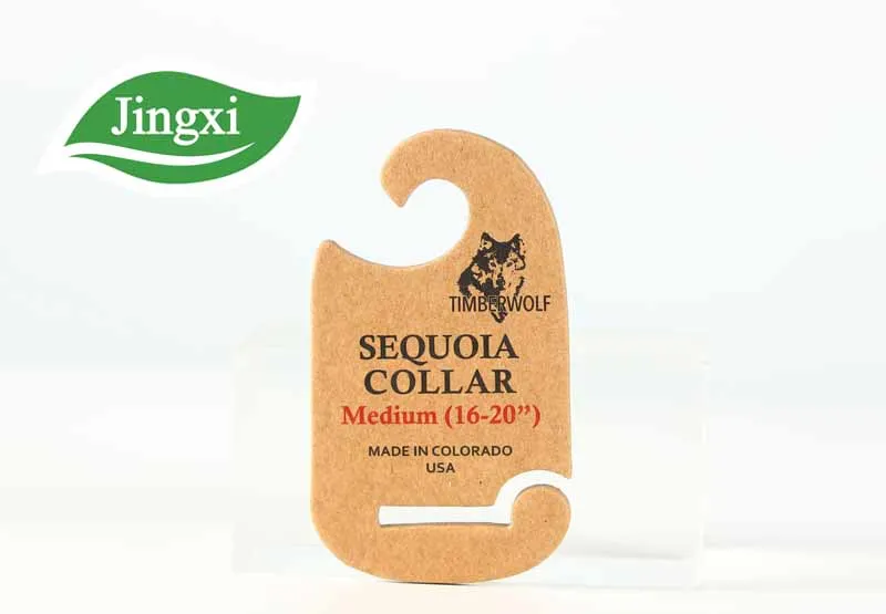 Pet paper header card for dog leash collar harness display