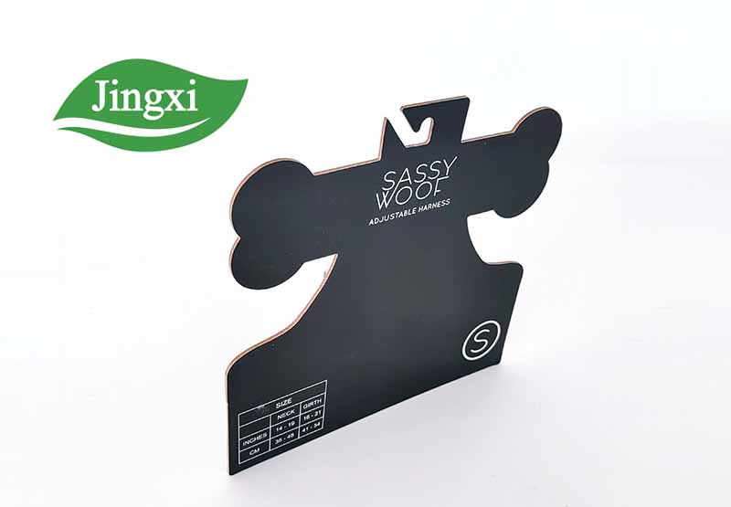 Dog products paper header tags header card for dog harness accessories display