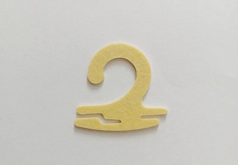 White color Cardboard packaging hooks for socks