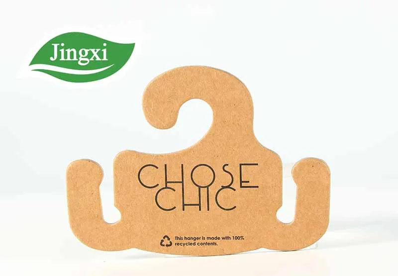 Recyclable kraft cardboard hanger hooks for hotel flip flops