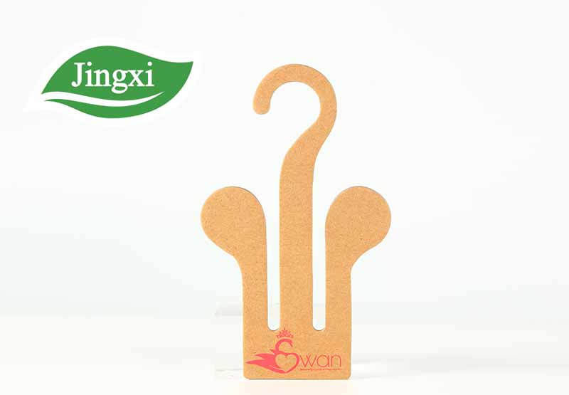 Customized B2B Sustainable Kraft Paper hotel slippers Hanger hooks factory