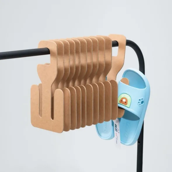 100% recycled Eco friendly paper card hanger hooks for slipper slides display