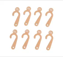 paper cardboard j hook for hanging socks and hats with logo printing